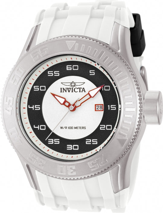 Invicta Men's 11938 Pro Diver Quartz Silver Dial Watch