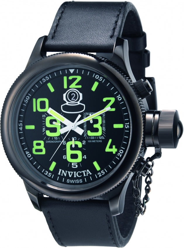 Invicta Men's 7182 Diver Quartz Chronograph Black Dial Watch