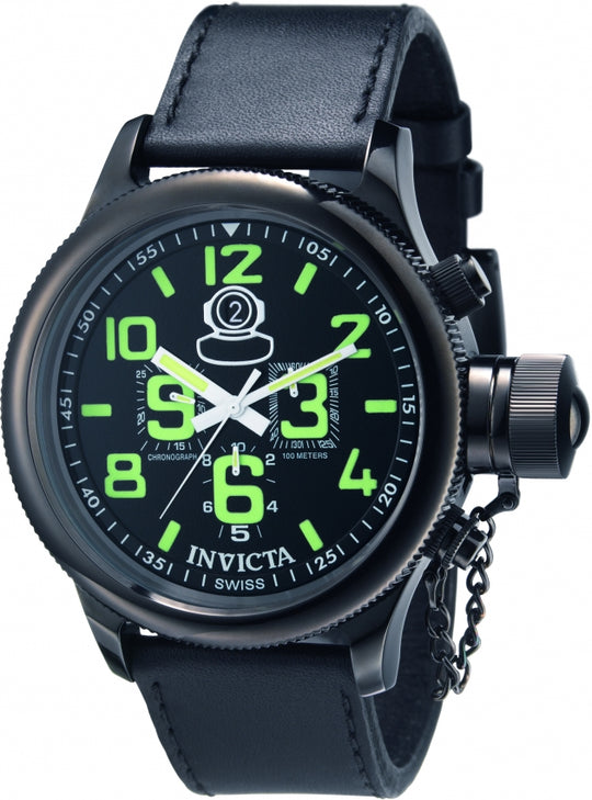 Invicta Men's 7182 Diver Quartz Chronograph Black Dial Watch