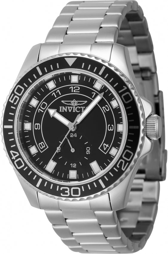 Invicta Men's 47125 Pro Diver Quartz Multifunction Black Dial Watch