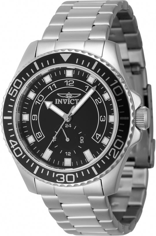 Invicta Men's 47125 Pro Diver Quartz Multifunction Black Dial Watch