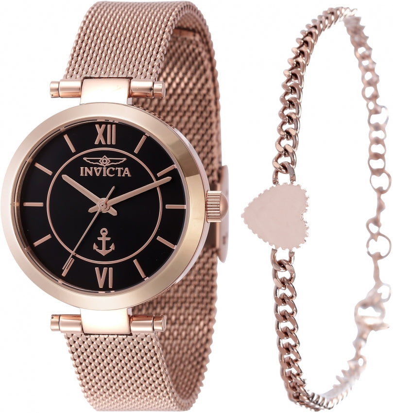Invicta Women's 47266 Ocean Voyage Quartz Black Dial Watch