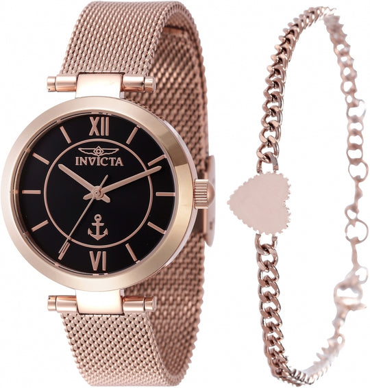 Invicta Women's 47266 Ocean Voyage Quartz Black Dial Watch