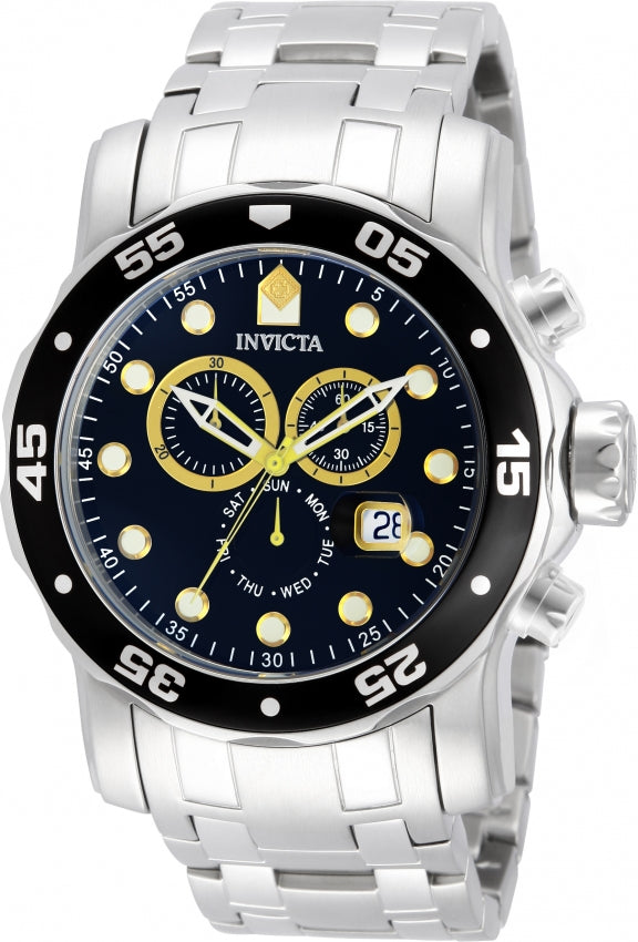 Invicta Men's 10372 Pro Diver Quartz Chronograph Black Dial Watch