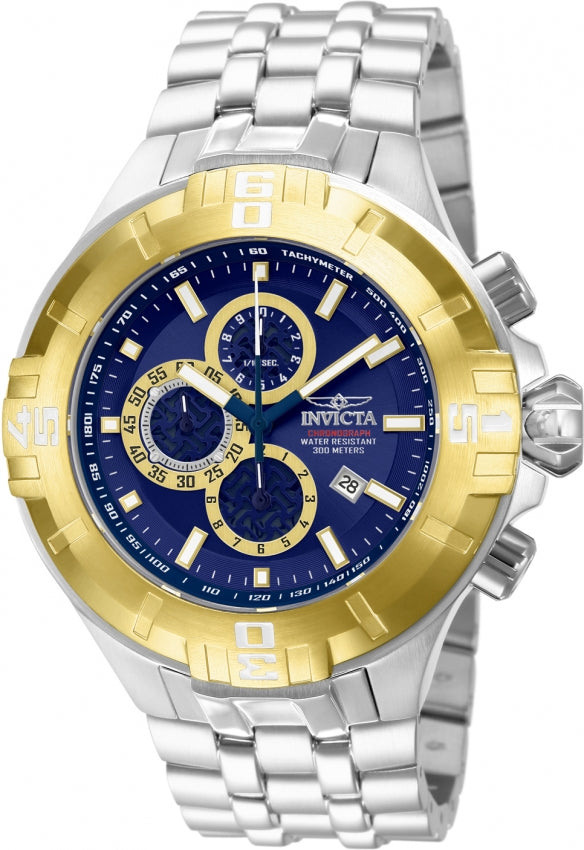 Invicta Men's 12359 Pro Diver Quartz Chronograph Blue Dial Watch