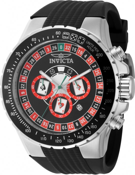 Invicta Men's 49850 Aviator Quartz VD53 Black Dial Watch