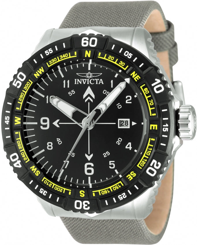 Invicta Men's 49508 Coalition Forces Quartz PC32 Black Dial Watch