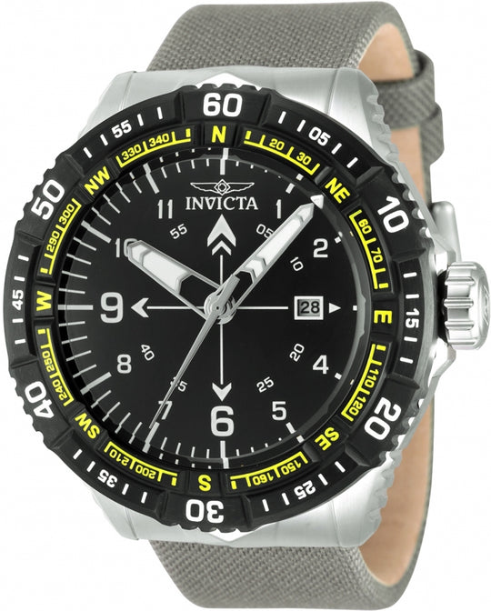 Invicta Men's 49508 Coalition Forces Quartz PC32 Black Dial Watch