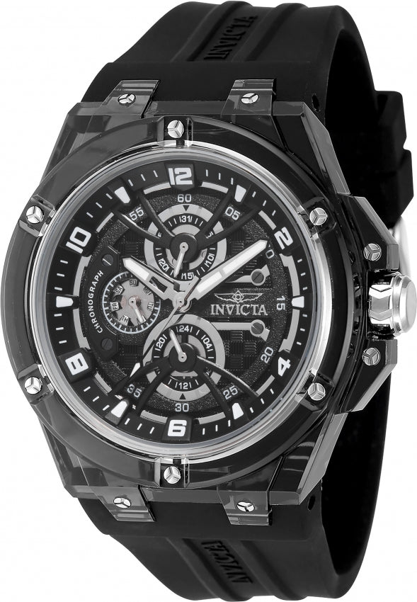 Invicta Men's 48803 Invicta Racing Quartz Black Dial Chronograph Watch
