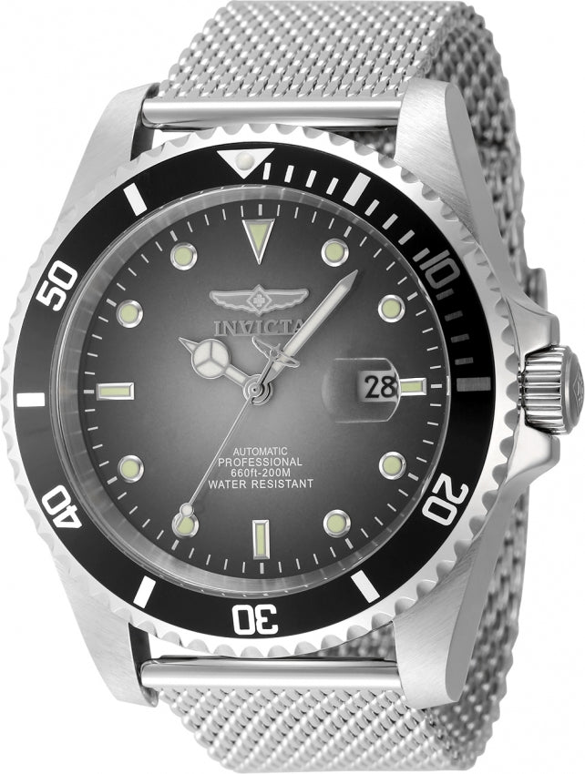 Invicta Men's 48629 Pro Diver Automatic 3 Hand Grey Dial Watch