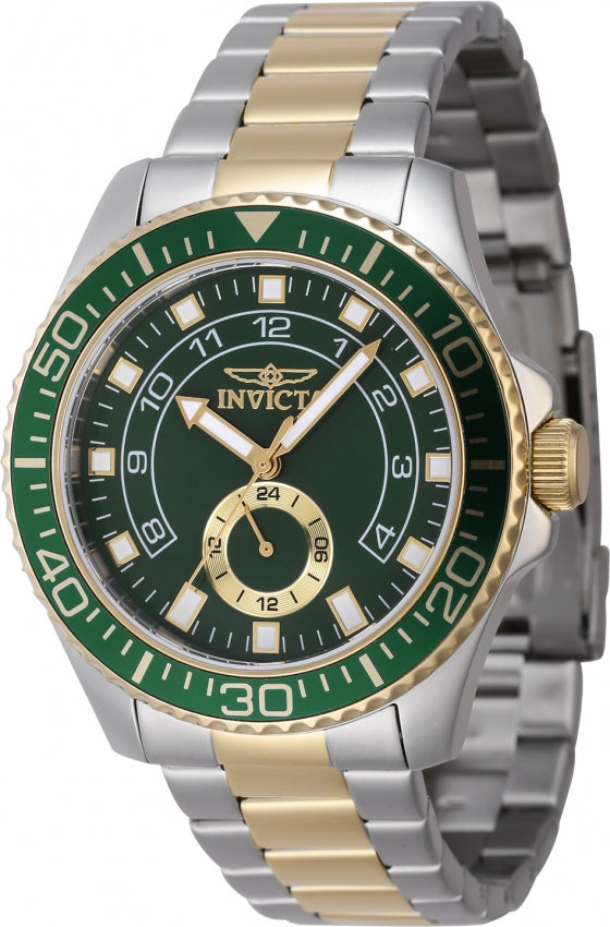 Invicta Men's 47129 Pro Diver  Quartz Multifunction Green Dial Watch