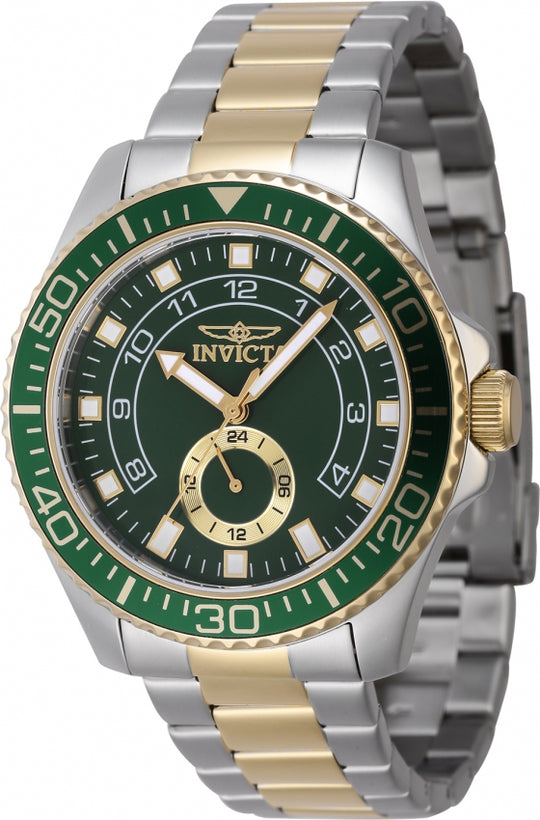 Invicta Men's 47129 Pro Diver  Quartz Multifunction Green Dial Watch