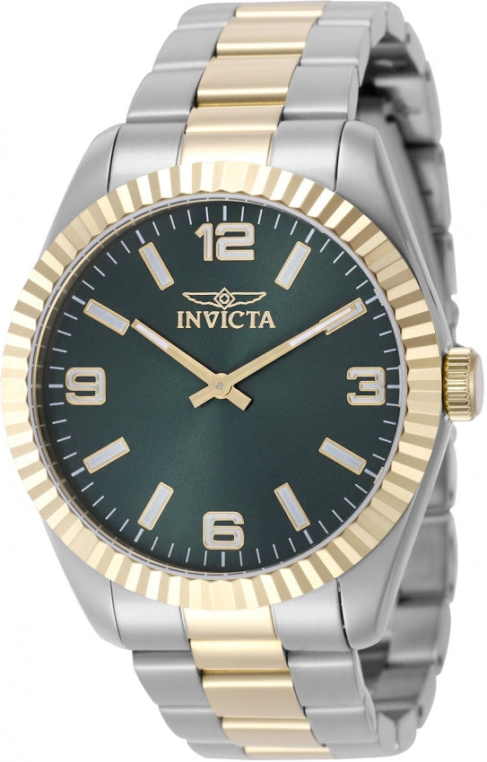InvictaMen's 49677 Specialty Quartz PC20S Green Dial Watch
