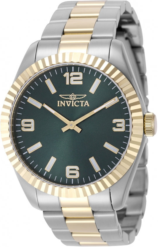 InvictaMen's 49677 Specialty Quartz PC20S Green Dial Watch