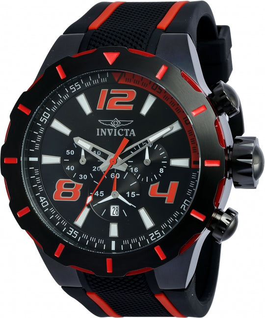 Invicta Men's 20109 S1 Rally Quartz Multifunction Black Dial Watch