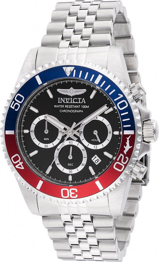 Invicta Men's 48117 Pro Diver Quartz Chronograph Black Dial Watch