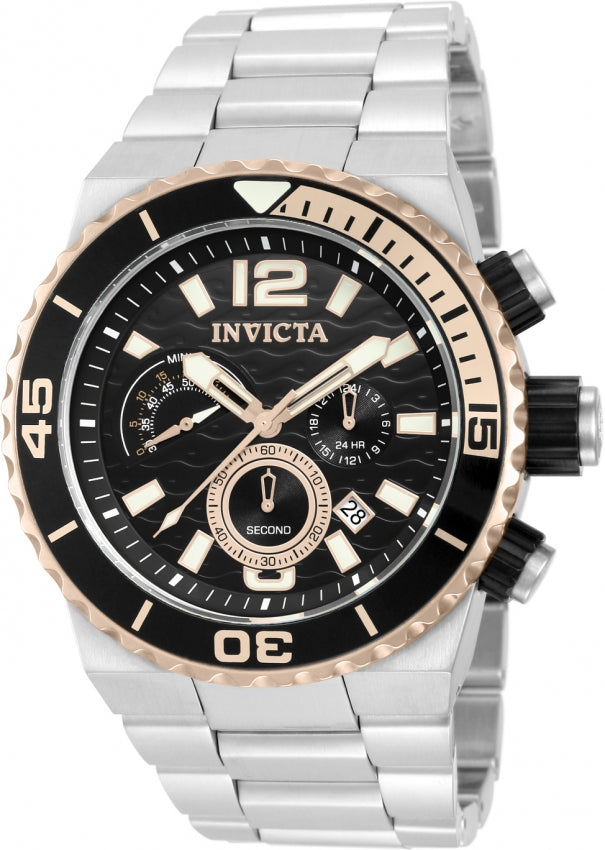 Invicta Men's 12995 Pro Diver Quartz Chronograph Black Dial Watch