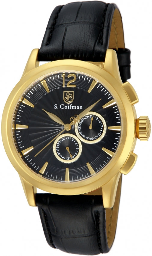 S.Coiffman Men's SC0263 Heritage Quartz Chronograph Silver Dial Watch