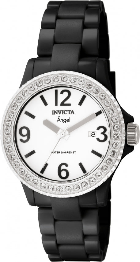 Invicta Women's 1633 Angel Quartz White Dial Watch