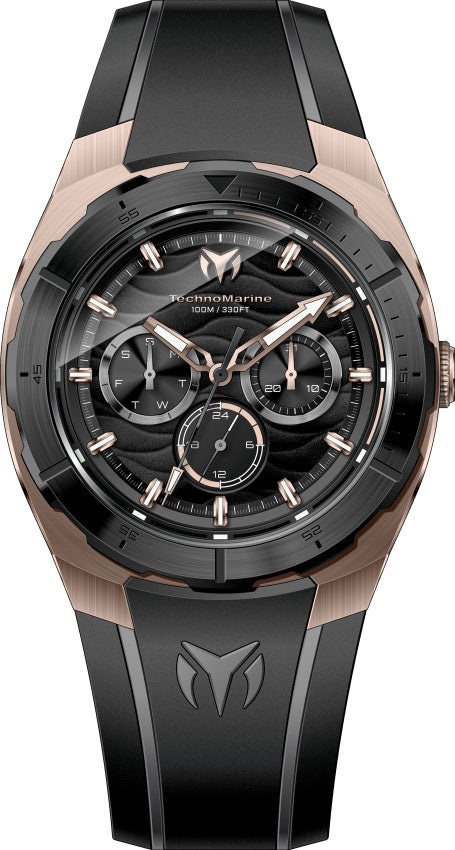 Technomarine Men's TM-125029 Cruise Quartz VH63 Black Dial Watch