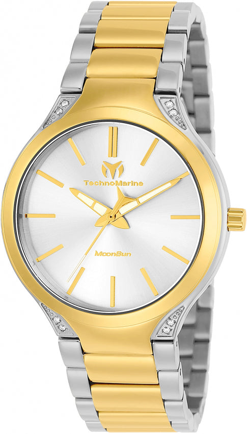 Technomarine Women's TM-11703 MoonSun Quartz Silver Dial Watch