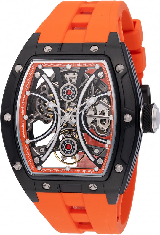 Invicta Men's 49020 S1 Rally Automatic 3 Hand Orange Dial Watch