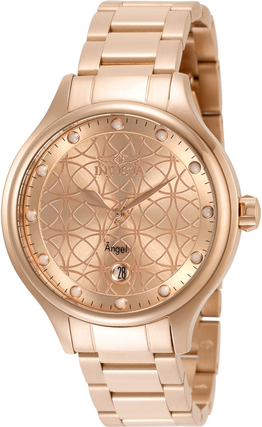 Invicta Women's 35826 Angel Quartz PC32 Rose Gold Dial Watch