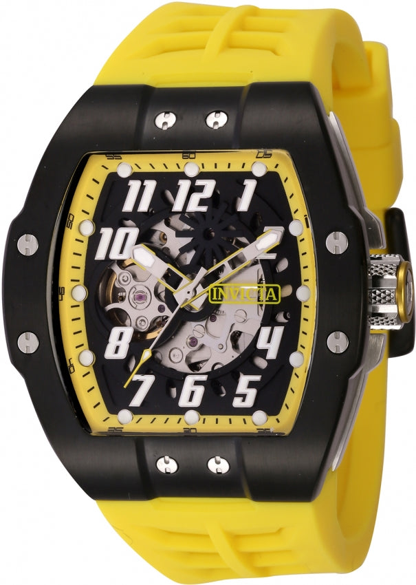 Invicta Men's 44893 S1 Rally Automatic NH70 Yellow, Black Dial Watch