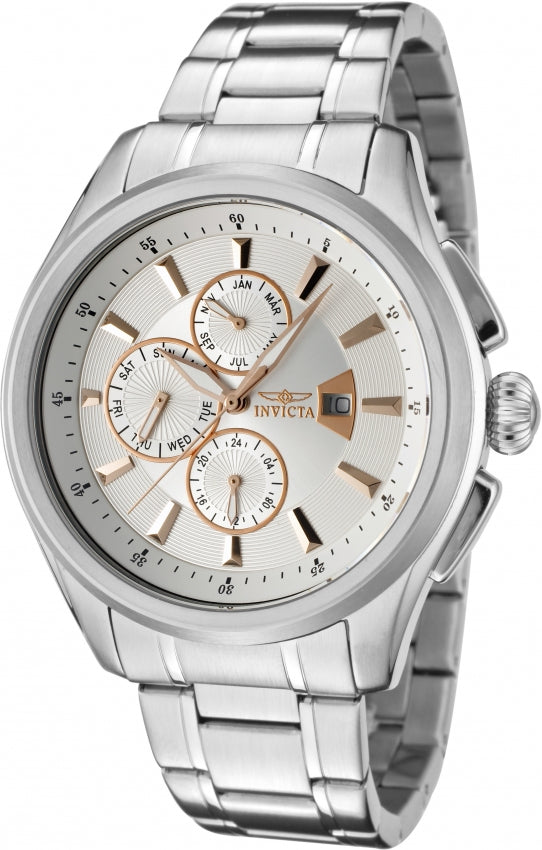Invicta Men's 1481 Specialty Quartz Chronograph Silver Dial Watch