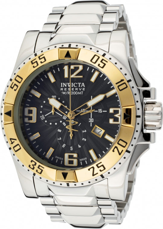 Invicta Men's 10893 Reserve Excursion Quartz Chronograph Black Dial Watch