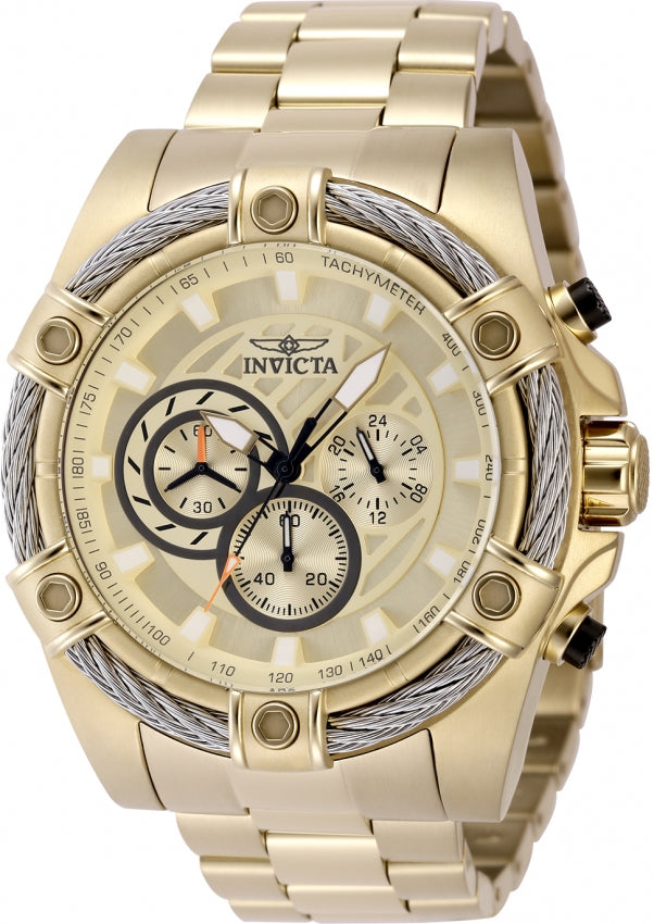 Invicta Men's 48866 Bolt Quartz Chronograph Gold Dial Watch