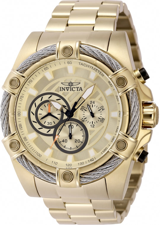 Invicta Men's 48866 Bolt Quartz Chronograph Gold Dial Watch