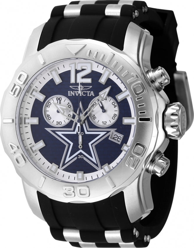 Invicta Men's 48000 NFL Dallas Cowboys Quartz Chronograph Blue Dial Watch