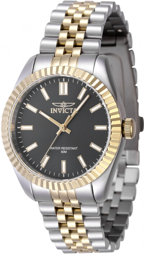 Invicta Women's 47499 Specialty Quartz 3 Hand Black Dial Watch