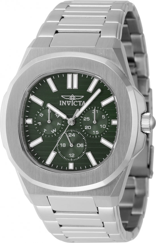 Invicta Men's 48329 Speedway Quartz 3 Hand Green Dial Watch