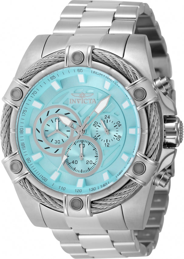 Invicta Men's 48865 Bolt Quartz VD54 Light Blue Dial Watch