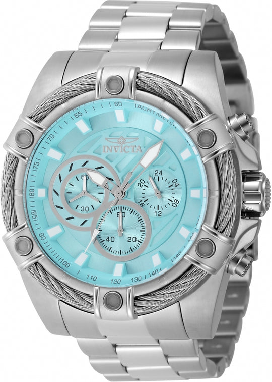 Invicta Men's 48865 Bolt Quartz VD54 Light Blue Dial Watch