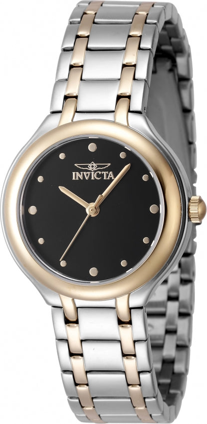 Invicta Women's 48229 Wildflower Quartz 3 Hand Black Dial Watch