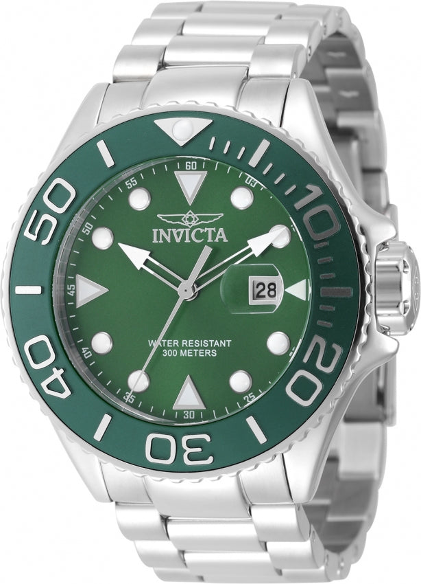 InvictaMen's 49638 Pro Diver Quartz PC32 Green Dial Watch