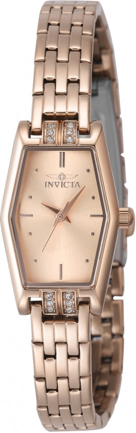 Invicta Women's 48133 Angel Quartz 3 Hand Rose Gold Dial Watch
