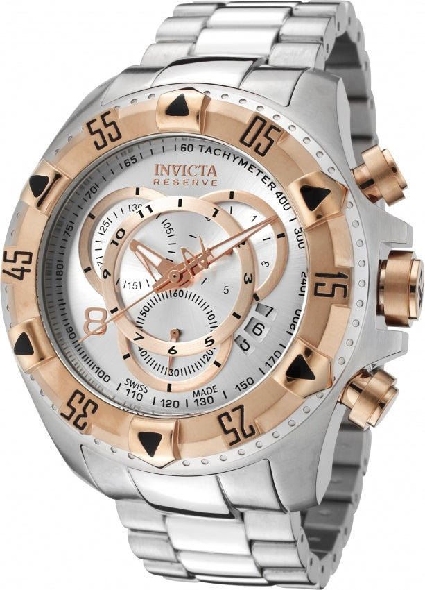Invicta Men's 1880 Excursion Quartz Chronograph Silver Dial Watch