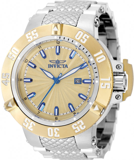 Invicta Men's 50053 Subaqua Quartz PC32 Gold Dial Watch