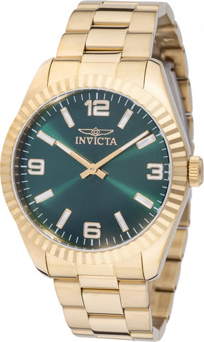 Invicta Men's 49681 Specialty Quartz PC20S Green Dial Watch