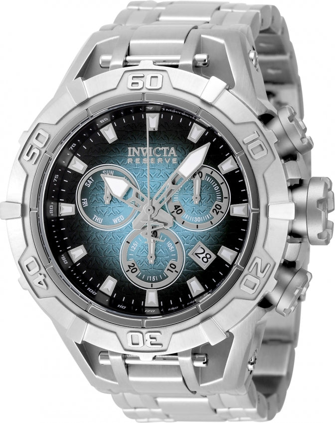 Invicta Men's 47850 Reserve Quartz 3 Hand Black, Blue Dial Watch