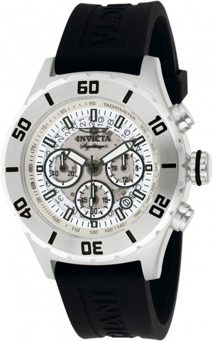 Invicta Men's 7376 Signature Quartz Silver Dial Chronograph Watch