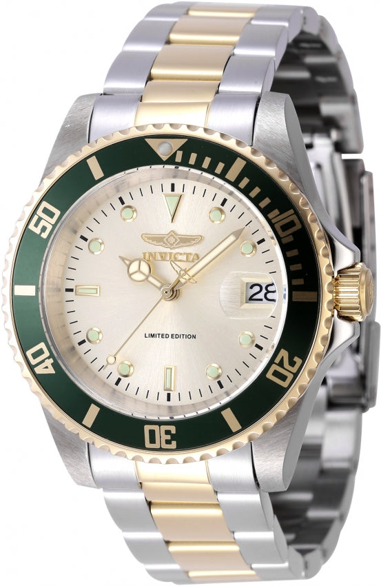 Invicta Men's 47395 Pro Diver Automatic 3 Hand Champagne Dial Watch