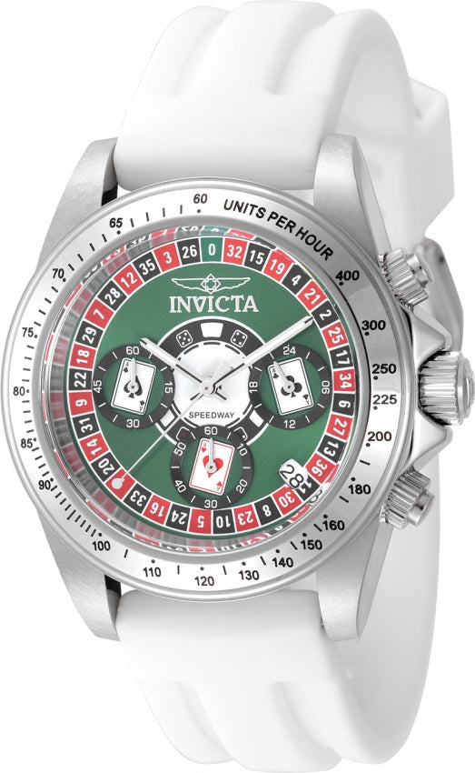 Invicta Men's 50493 Speedway Quartz VD53 Green Dial Watch