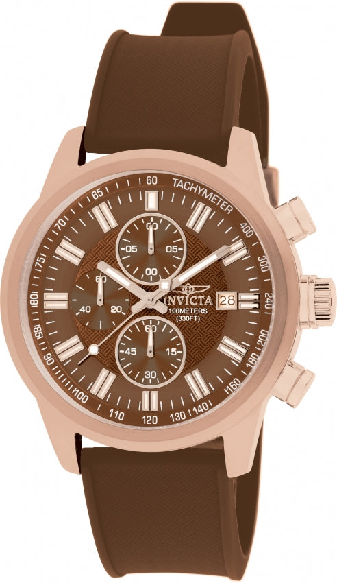 Invicta Men's 1682 Specialty Quartz Chronograph Brown Dial Watch
