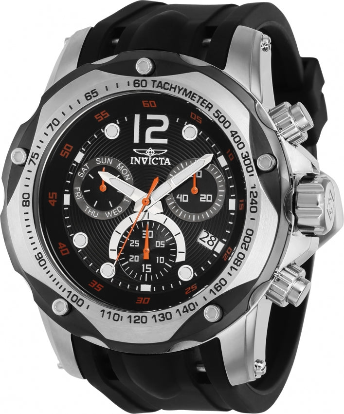 Invicta Men's 39727 Speedway Quartz Black Dial Chronograph Watch