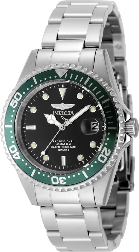 Invicta Men's 48725 Pro Diver Quartz PC32 Black Dial Watch